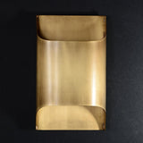 Modern Curved Brass LED Wall Sconce 1-Light