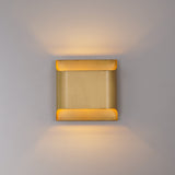 Modern Curved Brass LED Wall Sconce 1-Light