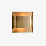 Modern Curved Brass LED Wall Sconce 1-Light