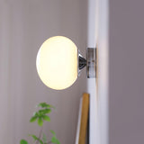 Vintage Brass Globe Glass Wall Sconce 1-Light