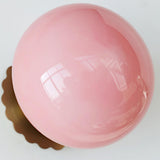 Vintage Brass Globe Glass Wall Sconce 1-Light