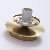 Vintage Brass Globe Glass Wall Sconce 1-Light