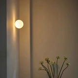 Modern Frosted Glass Globe LED Wall Sconce 1-Light