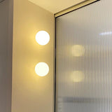 Modern Frosted Glass Globe LED Wall Sconce 1-Light