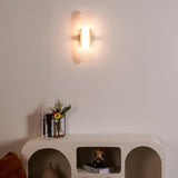 Modern Alabaster Elongated Marble LED Wall Sconce 2-Light