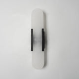 Modern Alabaster Elongated Marble LED Wall Sconce 2-Light