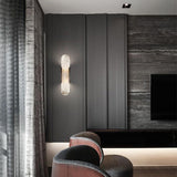 Modern Alabaster Elongated Marble LED Wall Sconce 2-Light