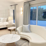 Modern Alabaster Elongated Marble LED Wall Sconce 2-Light