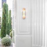 Modern Alabaster Elongated Marble LED Wall Sconce 2-Light