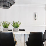 Modern Alabaster Elongated Marble LED Wall Sconce 2-Light