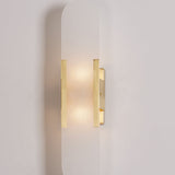 Modern Alabaster Elongated Marble LED Wall Sconce 2-Light