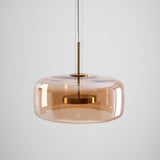 Modern Smoked Glass Dome LED Pendant Light 1-Light