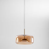 Modern Smoked Glass Dome LED Pendant Light 1-Light