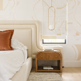 Modern Brass Ring Globe Glass Pendant Light 1-Light