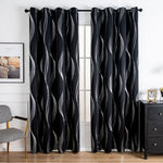 Modern Wave Pattern Blackout Curtain Lasson Living