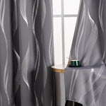 Modern Wave Pattern Blackout Curtain Lasson Living