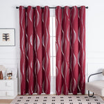 Modern Wave Pattern Blackout Curtain Lasson Living