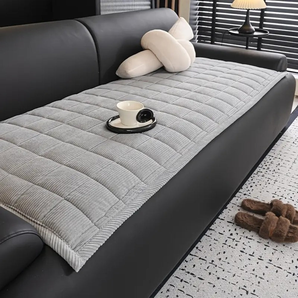 Metro Line Quilted Couch Cover Mat Lasson Living