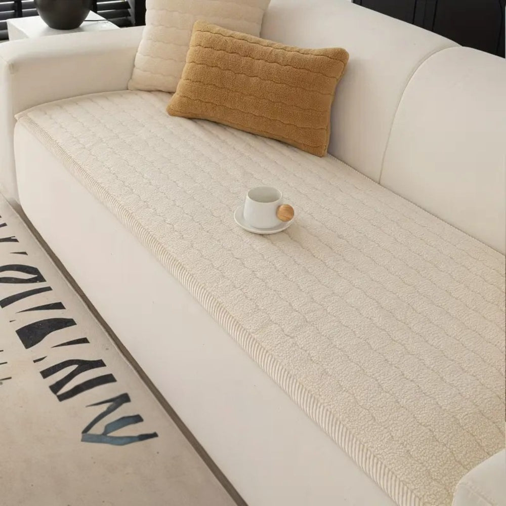 Chic Thick Plush Sofa Cover Lasson Living