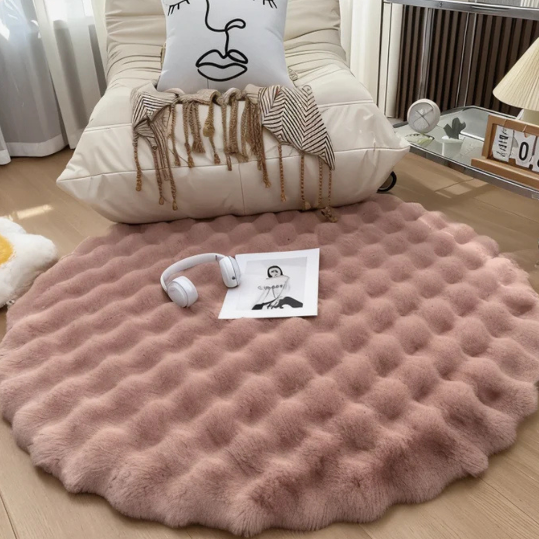 Cush - Round Floor Rug 90x90 Fleece Lasson Living
