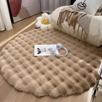 Cush - Round Floor Rug 90x90 Fleece Lasson Living