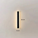 Minimalist Rectangular Solar LED Wall Sconce 1-Light