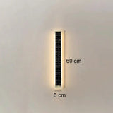 Minimalist Rectangular Solar LED Wall Sconce 1-Light