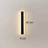 Minimalist Rectangular Solar LED Wall Sconce 1-Light