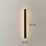 Minimalist Rectangular Solar LED Wall Sconce 1-Light