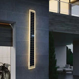 Minimalist Rectangular Solar LED Wall Sconce 1-Light