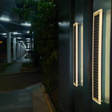 Minimalist Rectangular Solar LED Wall Sconce 1-Light