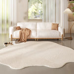 Lorae - Cream-Colored Striped Floor Rug Lasson Living