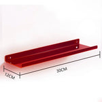 BowLift | Invisible colored wall-mounted floating shelves Lasson Living