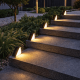 Modern Angled Solar LED Step Light 1-Light