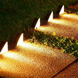 Modern Angled Solar LED Step Light 1-Light