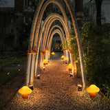 Modern Art Deco Solar Mushroom LED Garden Light 1-Light