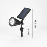 Modern Conical Solar LED Spotlight 1-Light