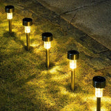 Modern Cylinder Solar LED Floor Light 1-Light