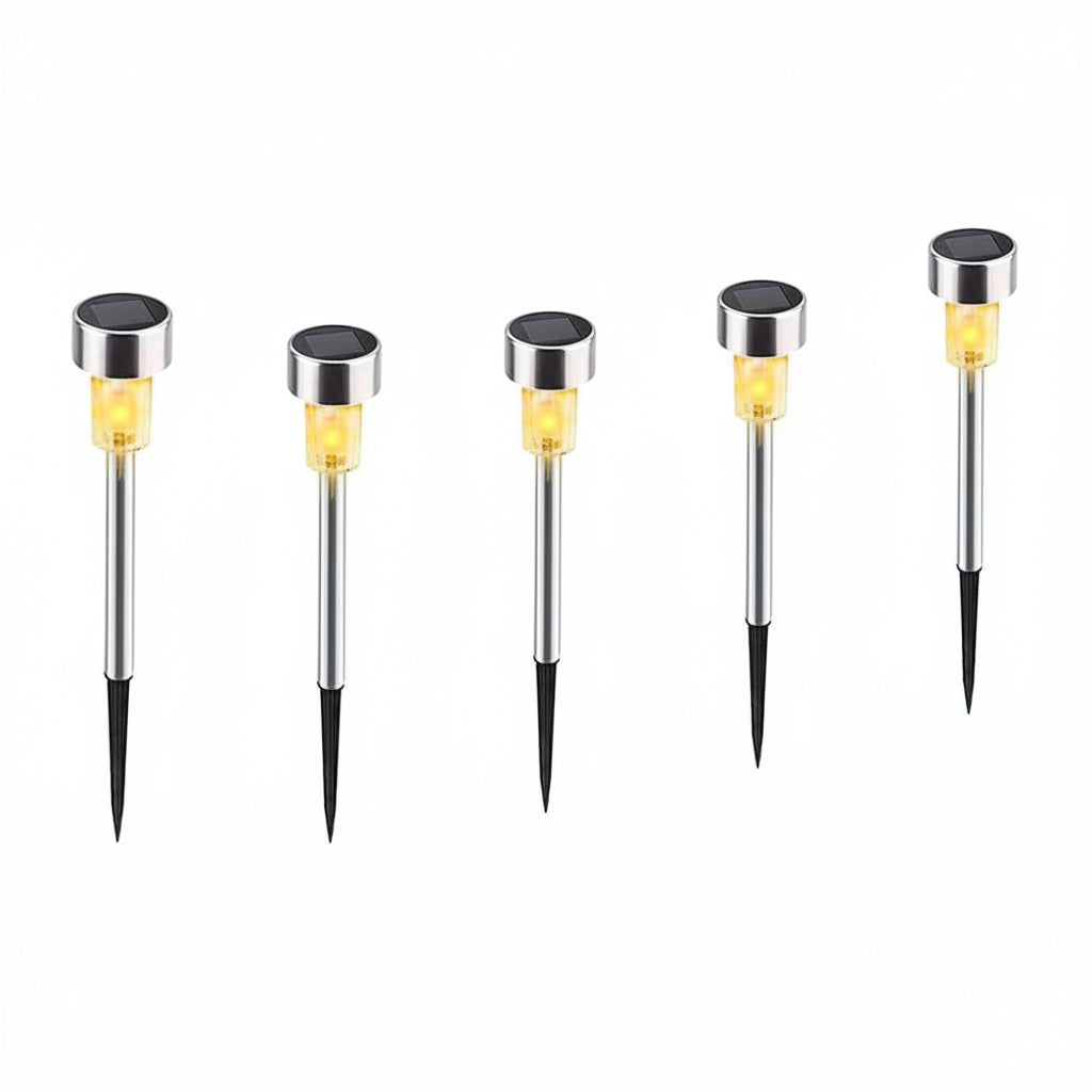 Modern Cylinder Solar LED Floor Light 1-Light