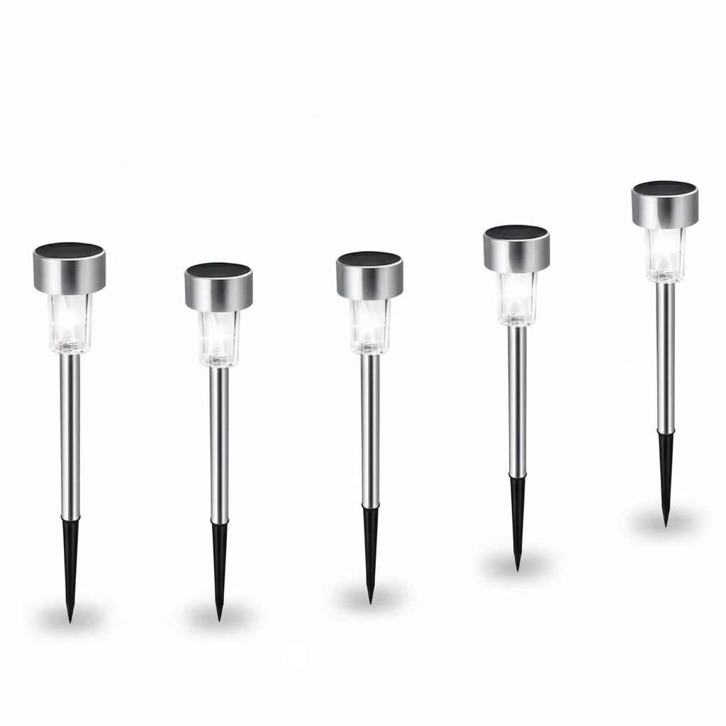 Modern Cylinder Solar LED Floor Light 1-Light