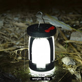Modern Cylindrical Solar LED Camping Lantern 1-Light
