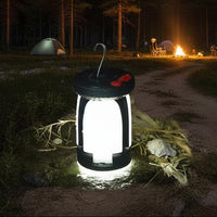 Modern Cylindrical Solar LED Camping Lantern 1-Light