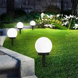 Modern Globe Solar LED Garden Stake Light 1-Light