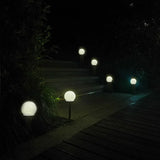 Modern Globe Solar LED Garden Stake Light 1-Light