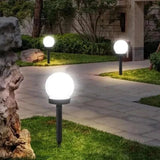 Modern Globe Solar LED Garden Stake Light 1-Light