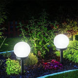 Modern Globe Solar LED Garden Stake Light 1-Light