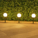 Modern Globe Solar LED Garden Stake Light 1-Light
