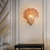 Modern Iron Glass Shell LED Wall Light 1-Light Lasson Living