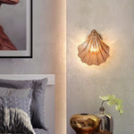 Modern Iron Glass Shell LED Wall Light 1-Light Lasson Living