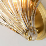 Modern Iron Glass Shell LED Wall Light 1-Light Lasson Living